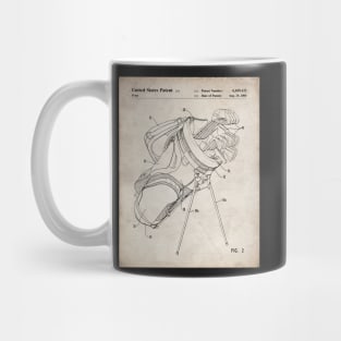 Golf Bag Patent - Golfer Golfing Caddy Art - Antique Mug